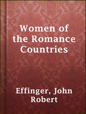 cover image of Women of the Romance Countries